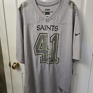 New Orleans Saints jersey Nike #41 Alvin Kamara Gray Atmosphere Sz 3X